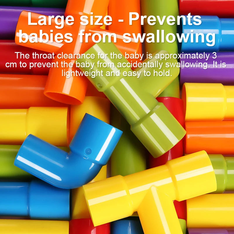 Pipeline building block assembly set