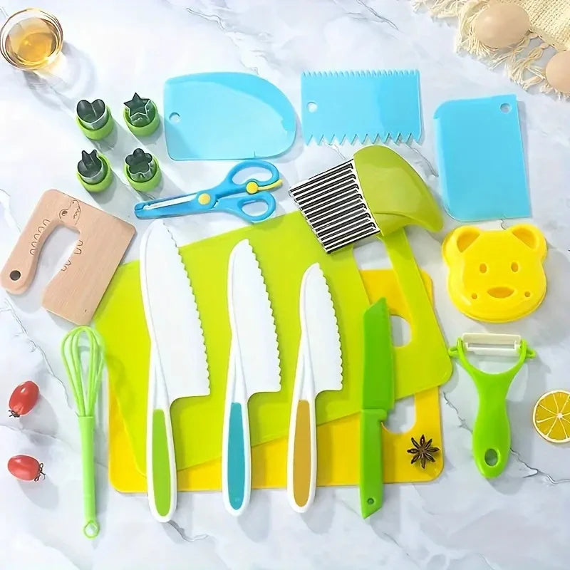 Wonder Chef Kids Plastic Cooking Kitchen Tool Set