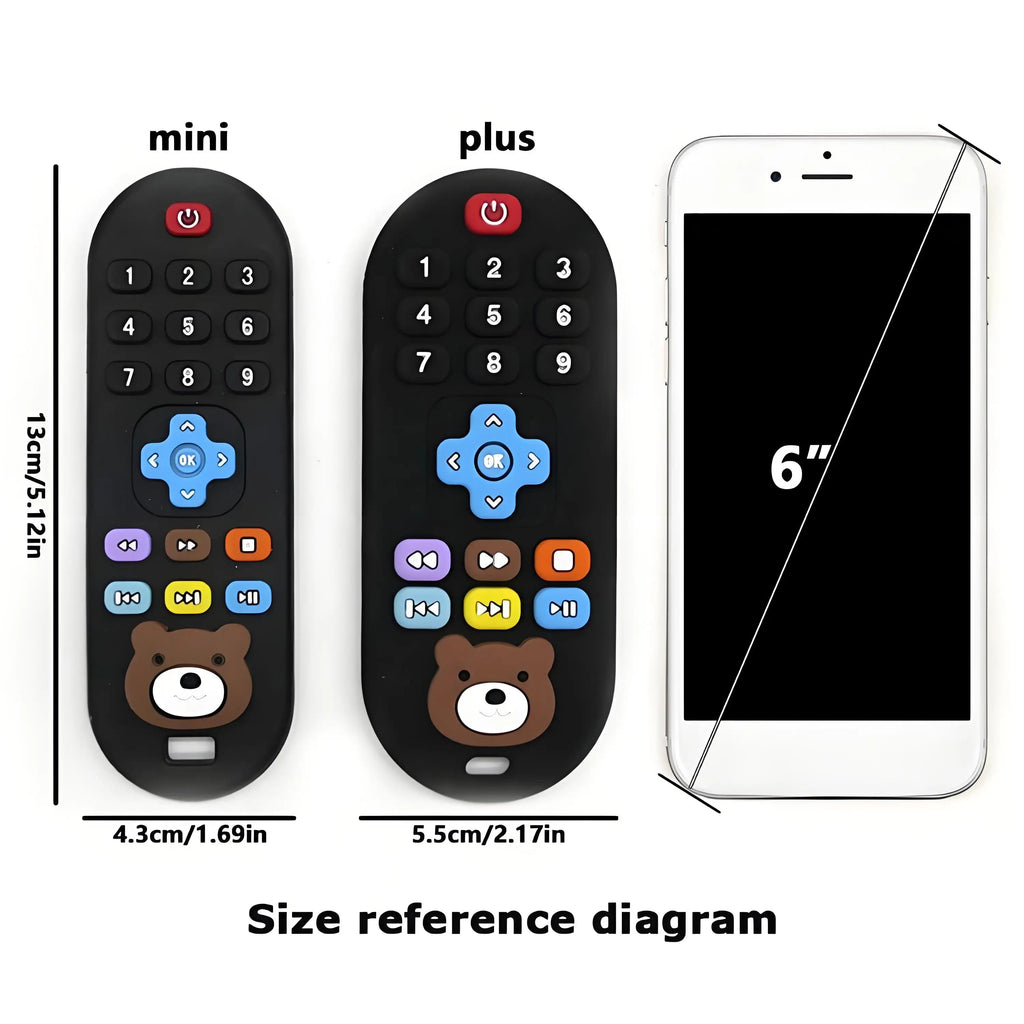 Little Biter Simulation Remote Silicone Teether