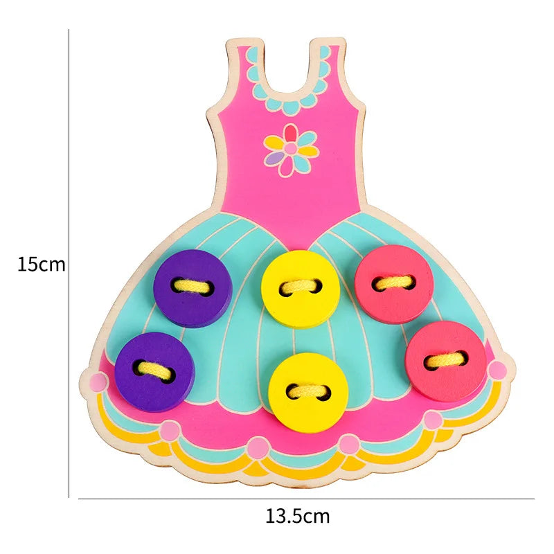 Clothes Button Threading Life Skills