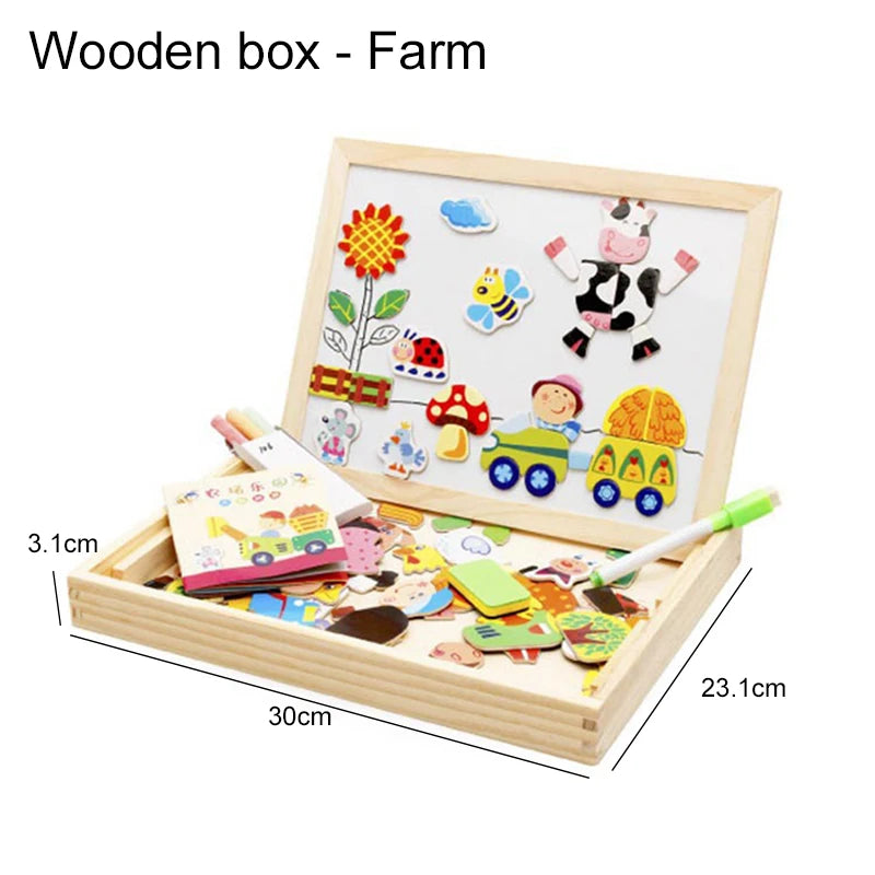 Magnetic Write & Play Animal Board