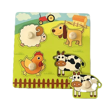 Early Learning Wooden Matching Puzzle Set