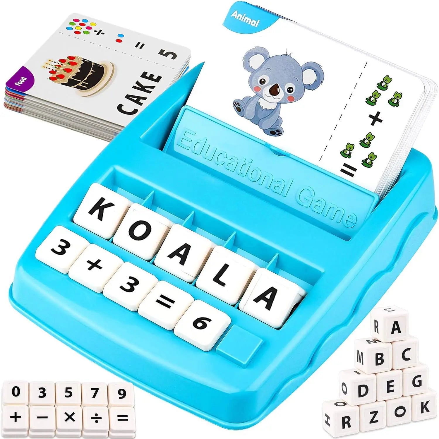 Little Learners 2 in 1 Letter Spelling & Number Match Learning Set