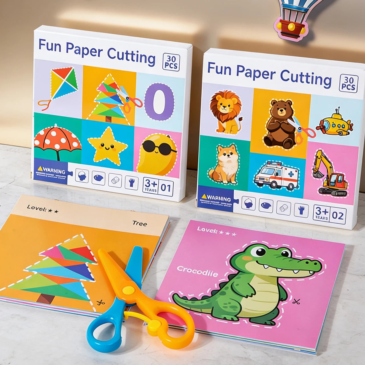 Wonder Cut Safe Scissors & Paper Cutting Activity Set